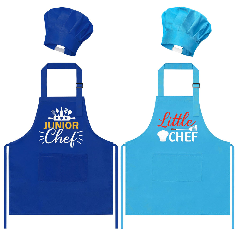 GROBRO7 kids apron set with cute designs for imaginative baking