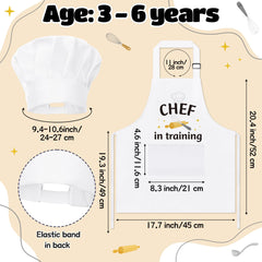 GROBRO7 kids chef hat on display showing durable, washable fabric for busy bakers