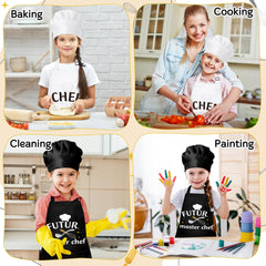 GROBRO7 kids apron waterproof material protects clothes from spills