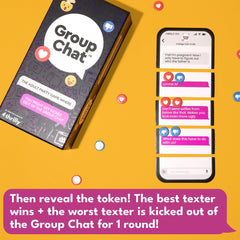 Group Chat do-not-disturb-sign set beside players during a round