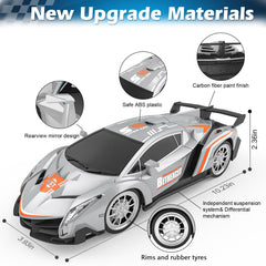 Non-jamming 2-car racing at up to 165 ft for seamless play