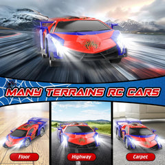 Growsland RC car LED lights enhance indoor play.