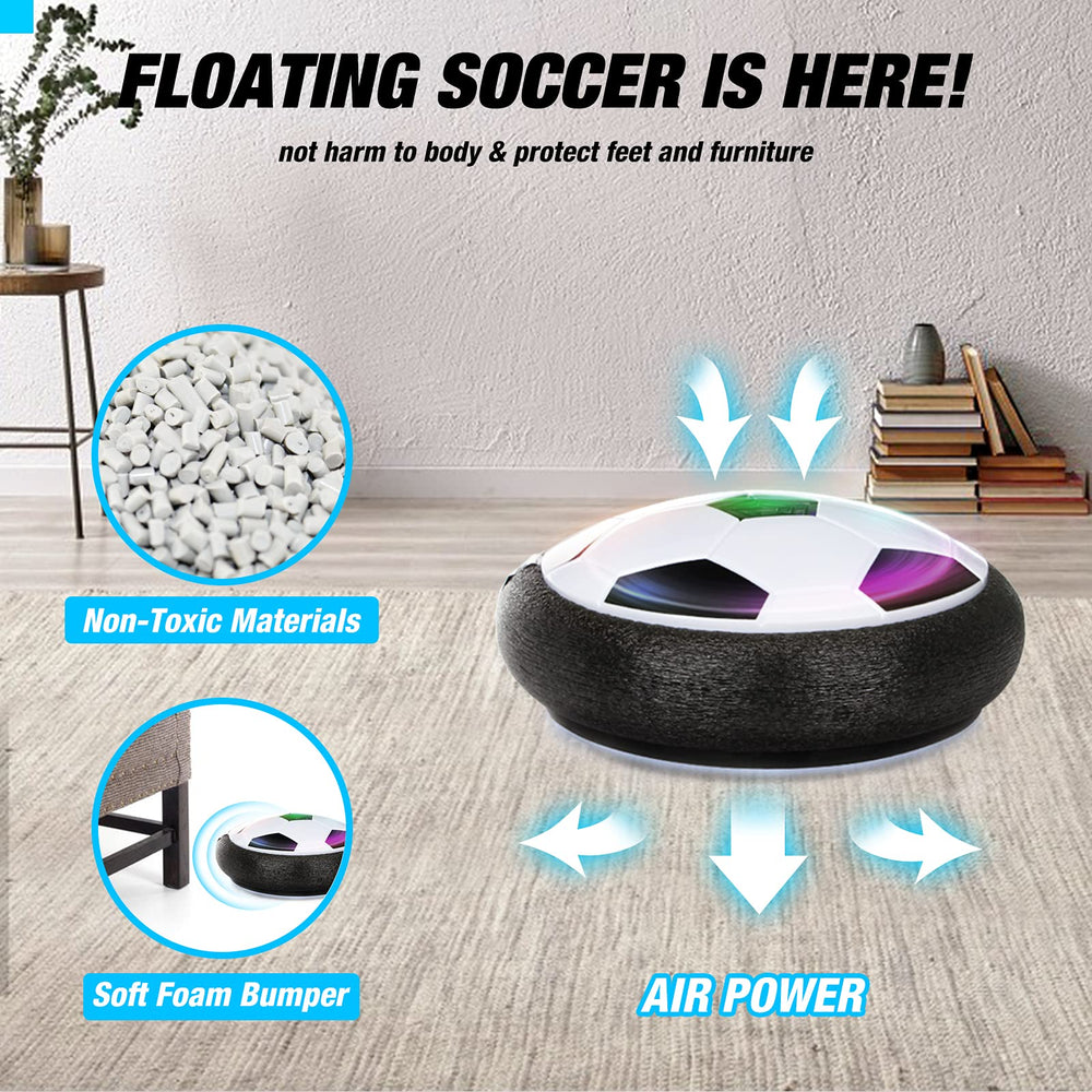 Growsland two goals set for real-feel air soccer games.