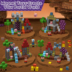 Gryxpox 100pcs assembly scene with imaginative worlds and portals