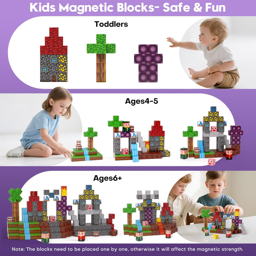 Gryxpox 100pcs STEM learning emphasis for early spatial skills