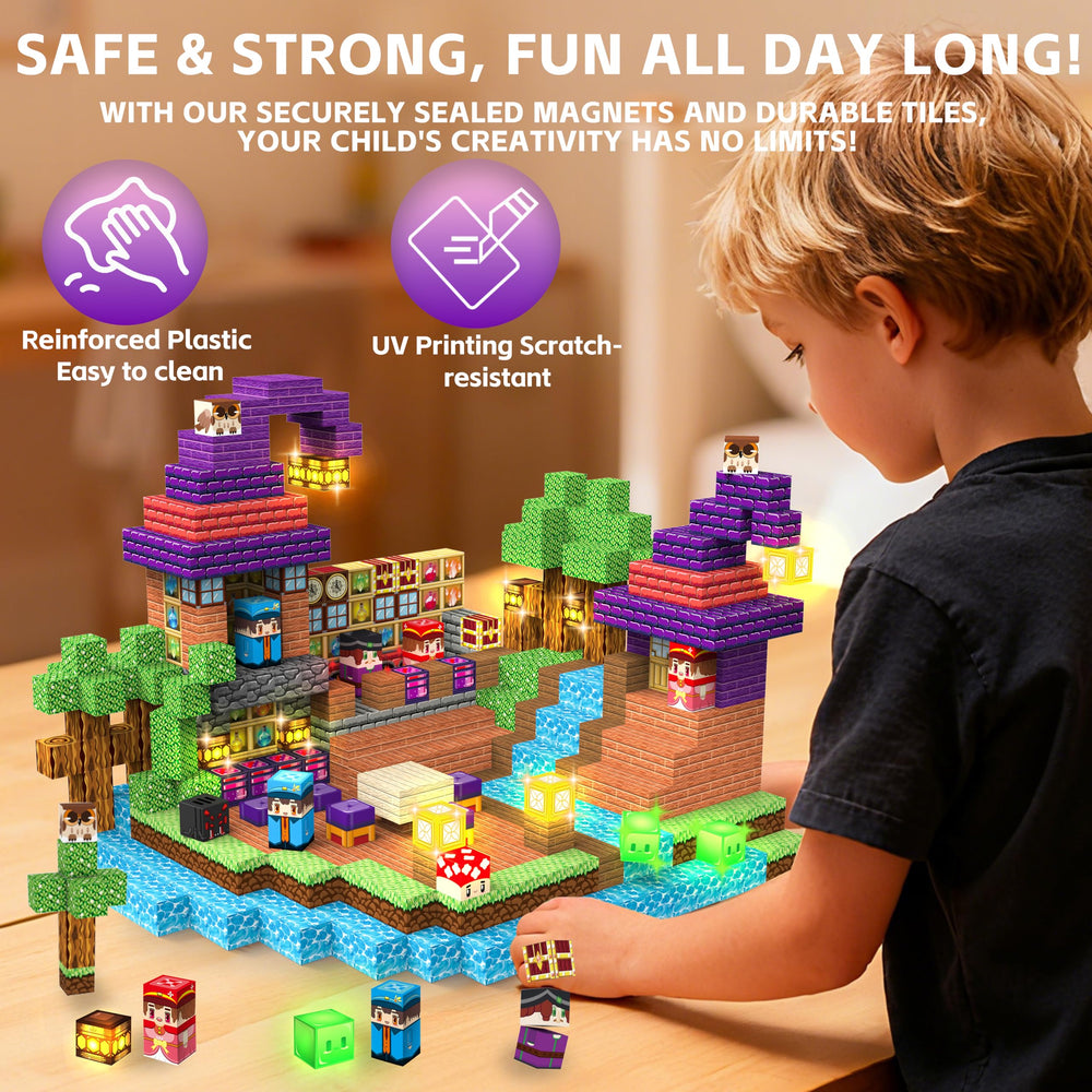 Gryxpox safe ABS plastic with rounded edges for kids.