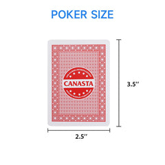 GSE six red decks included for Canasta and Hand and Foot