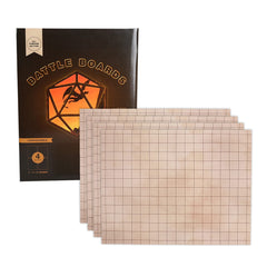 GSM Brands battle mat grid-boards in a 4-pack for flexible RPG layouts.