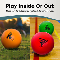 GSM Brands dodgeballs grip-friendly, easy-throw design suits beginners and pros.