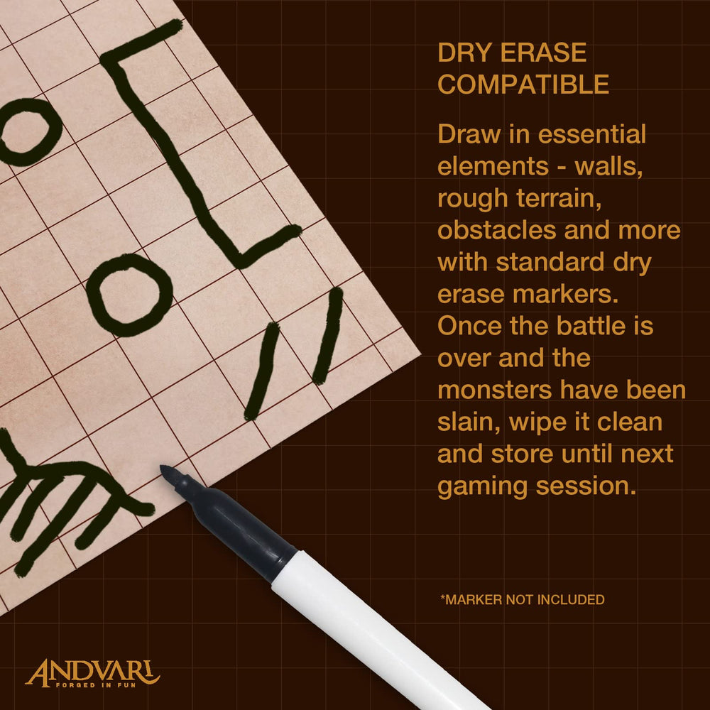 GSM Brands battle mat set makes a practical gift for RPG fans.