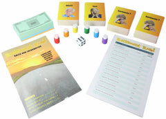 GSQ Retirement Road check register and tokens in use during gameplay