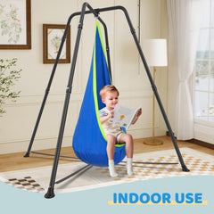 G TALECO GEAR blue heavy-duty frame withstands weather and heavy use.