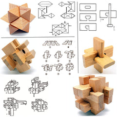 Classic Kongming Lock mechanism boosts logical thinking