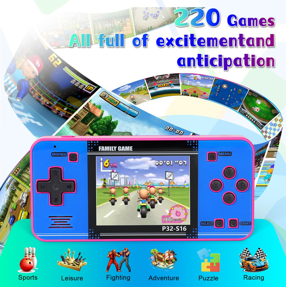 GuaiyeyeAP P32 handheld console side view emphasizing compact, portable design for travel