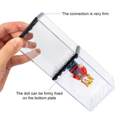 Guarsiliymi lego mini-figures display case preserves details with transparent acrylic.
