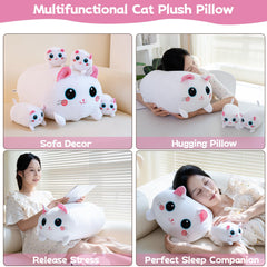 Gudisi cat plush elastic cotton fill provides just-right support for long cuddles.