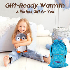 Gudisi penguin arrives in recyclable gift box for easy gifting.