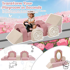 GudoInsole flower cushions close-up on soft blocks for inviting play.