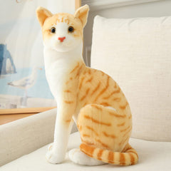 GUDVES orange tabby cat stuffed animal hand-wash care instructions.