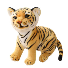 GUDVES Tigers plush head close-up shows lifelike expression for comforting play