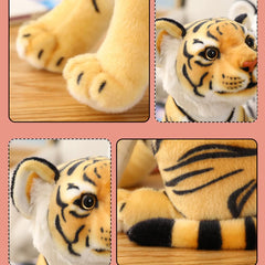 GUDVES Tigers plush soft fur close-up emphasizes ultra-plush texture for cozy snuggles