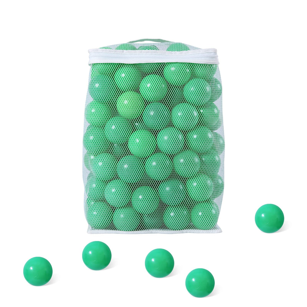 GUESVOT ball pit balls in green, 2.2-inch, ideal for safe, colorful play sessions.