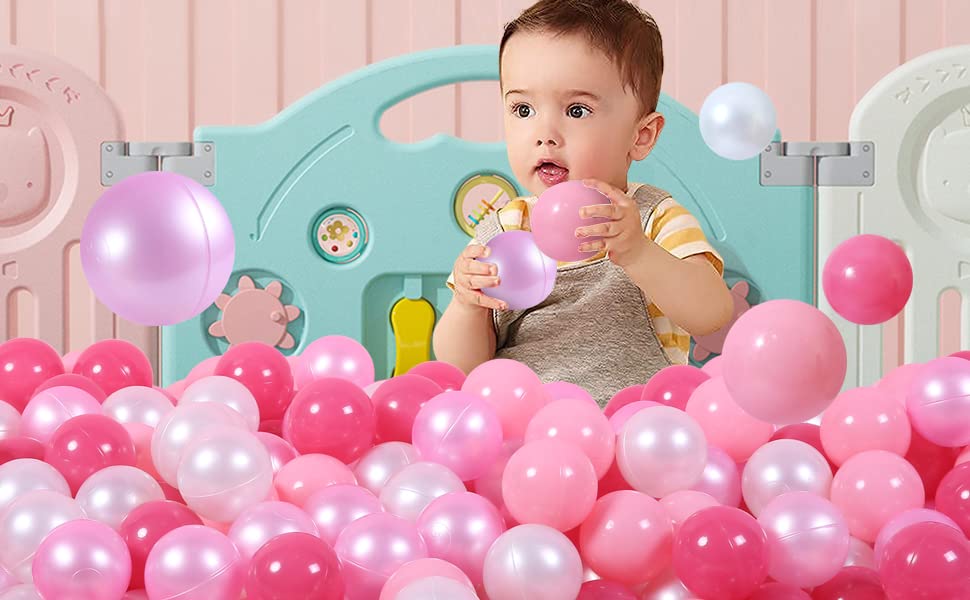 GUESVOT 2.2 inch size balls fit small hands for easy grasp.