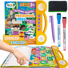 Gufino bilingual talking busy book open for engaging language play and learning.