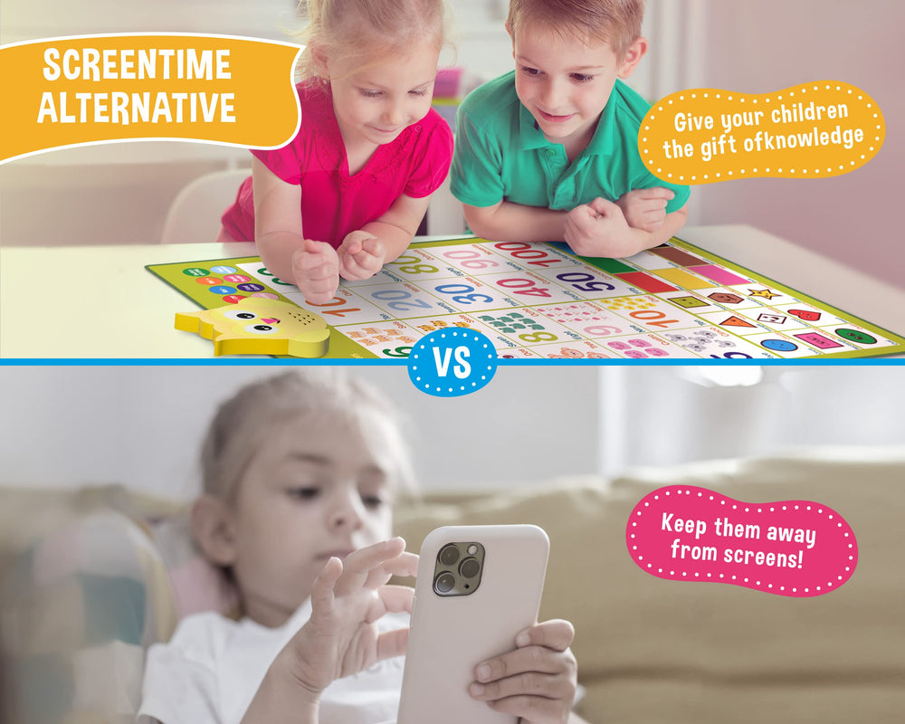 Gufino talking wall chart numbers quiz for engaging skill-building at home.