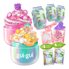 Gui Gui front packaging showing both Gloss and Crunch slimes and benefits