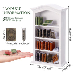 Guiqulai miniature books collection arranged on display stand for charming scenes