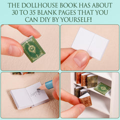 Guiqulai wooden dollhouse bookcase with four floors for organized shelves