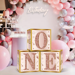 Guiruiy birthday box decor for cake stands and living room displays.