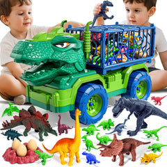 Guminnara 22-in-1 T-Rex truck carrier front view highlights durable, play-ready design