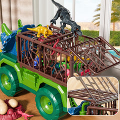 Guminnara 22-in-1 Triceratops Truck eggs and nest for collectible storytelling.