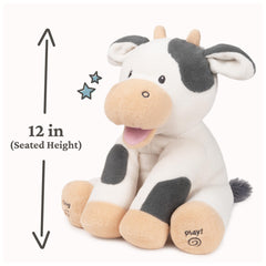 GUND Buttermilk cow batteries included for immediate fun and play