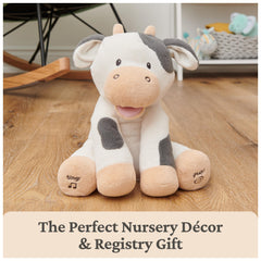 GUND Buttermilk cow plush embroidered details provide durable, kid-friendly design