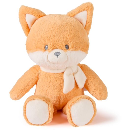 GUND Piper fox plush 13in with orange-cream fur, ideal nursery decor.