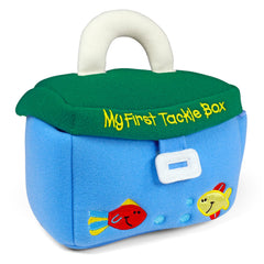 GUND fish sound toy; audible cue promotes active baby play.