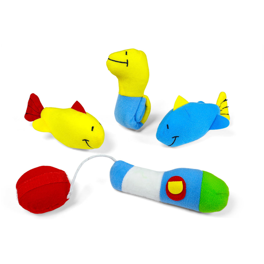 GUND tackle box set; self-contained box for organized baby play.