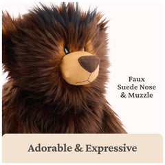 Boe's faux suede muzzle and paw pads add a refined touch for kids.