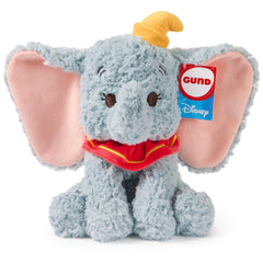 GUND Disney Dumbo plush, 10-inch size, soft and cuddly for bedtime hugs.