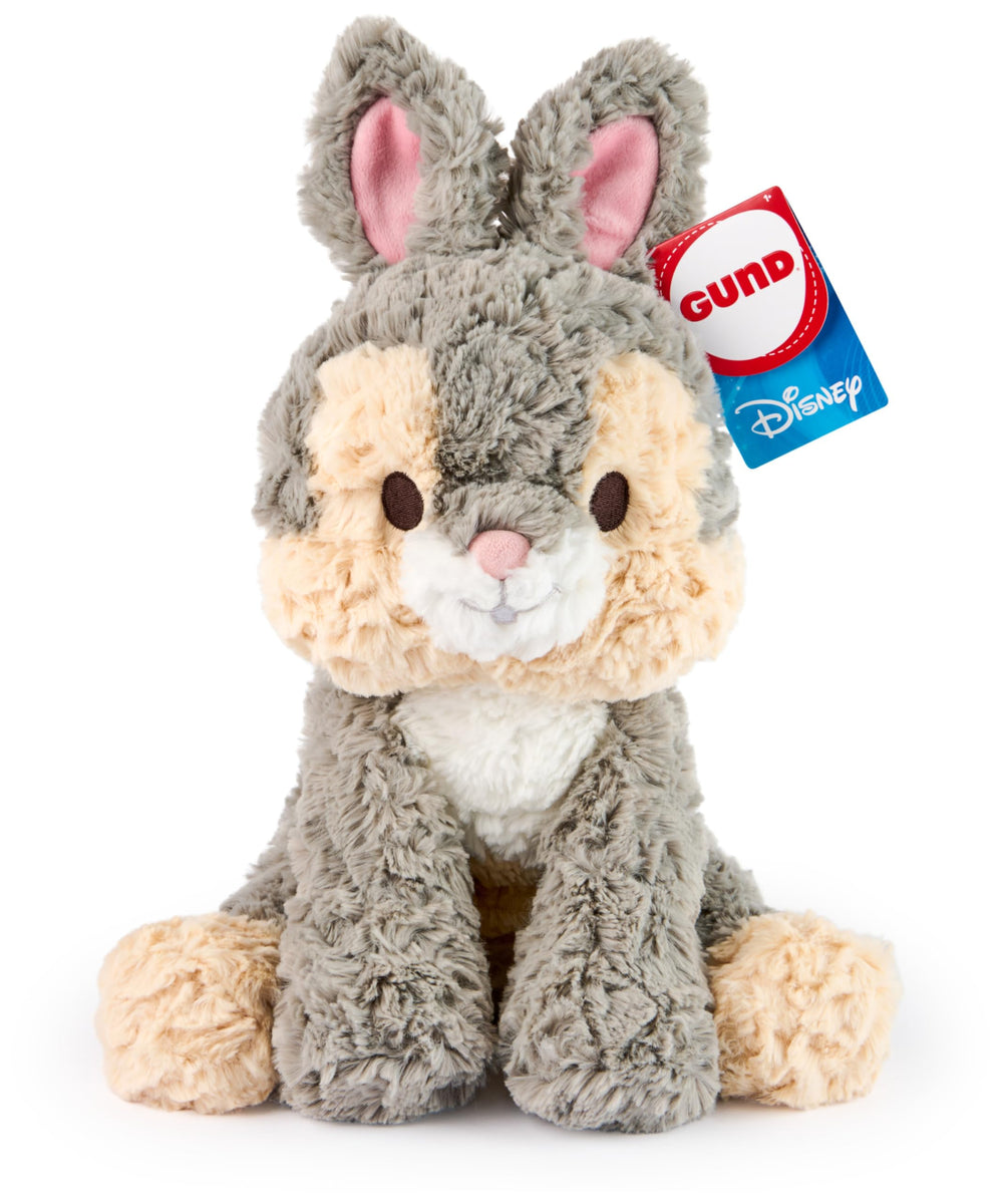 GUND Disney Thumper plush 10-inch size offers soft hugs for playtime.