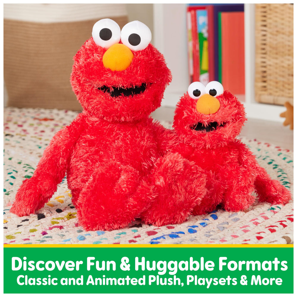 GUND Elmo packaging in poly bag protects during shipping.