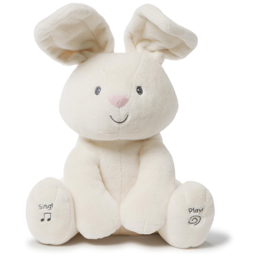 GUND Flora the Bunny 12-inch animated plush ready for baby snuggles.