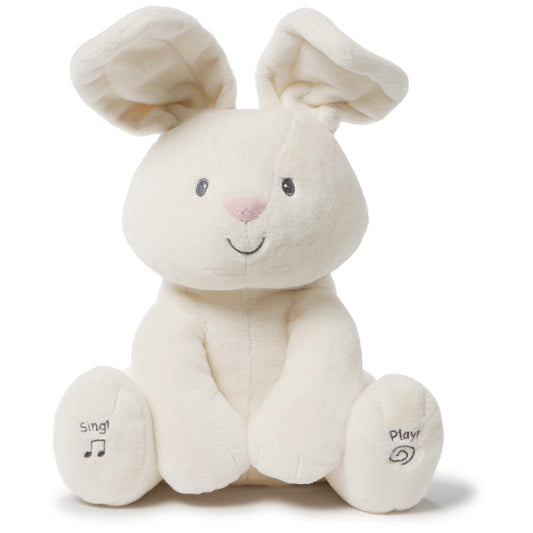 GUND Flora the Bunny 12-inch animated plush ready for baby snuggles.