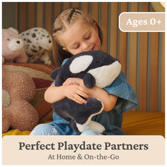 GUND Flynn Orca Plush is surface-washable for simple cleanup.
