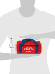 GUND football with rattle promotes tactile and auditory play
