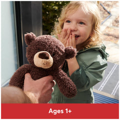 GUND Fuzzy teddy bear full body shot showing 13.5-inch size.