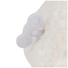 GUND Lena Lamb Keywind plush neck ribbon detail against a clean nursery backdrop